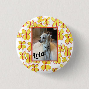 Framed Personalized Pet Photo Button
