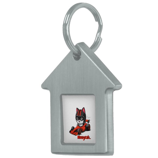 Framed Pet Tag Cat pilot (Front Right)