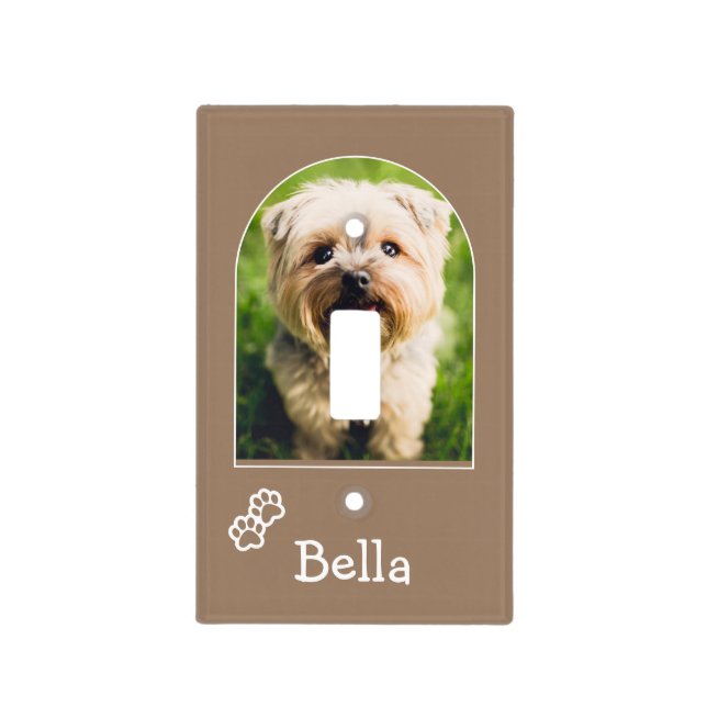 Framed Photo and Name Custom Wall Plate (Front)