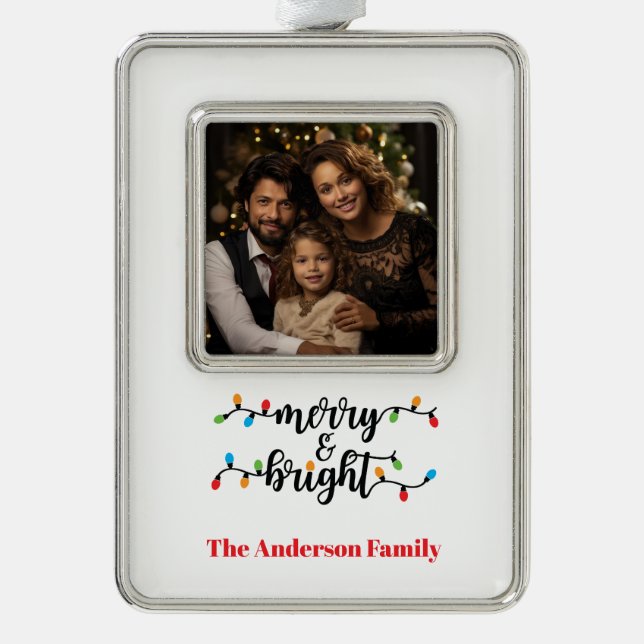 Framed Photo  Christmas Ornament (Front)