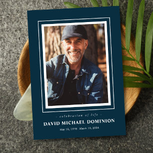 Framed Photo Memorial Program