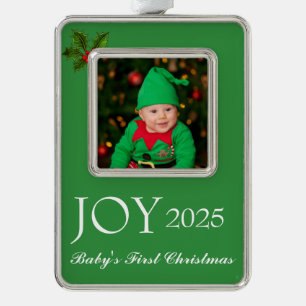 Framed Photo Ornament-Baby's First  Christmas Ornament