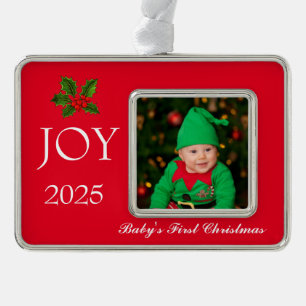 Framed Photo Ornament-Baby's First Christmas Ornament