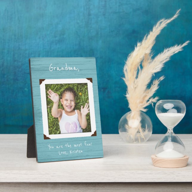 Framed Photo Plaque for Grandma / Grandpa (Side)