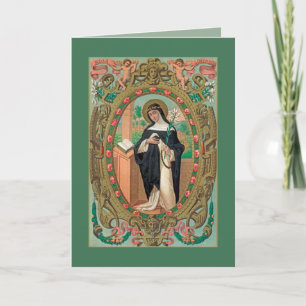 Framed Portrait of St. Rose of Lima (K 48) Card