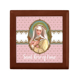Framed Portrait of St. Rose of Lima (M 024b) Gift Box