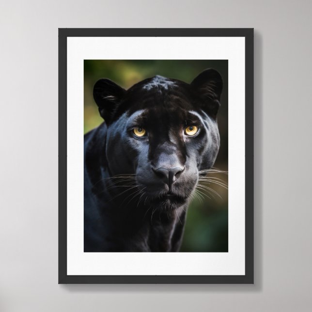 Framed Poster Art Black Panther (Framed Front)
