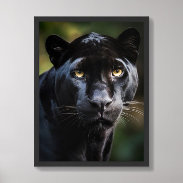 Framed Poster Art Black Panther (Framed Front)