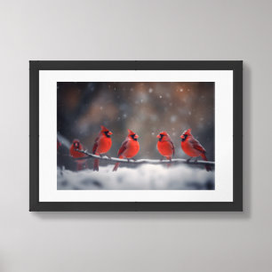 Framed Poster Art Cardinals