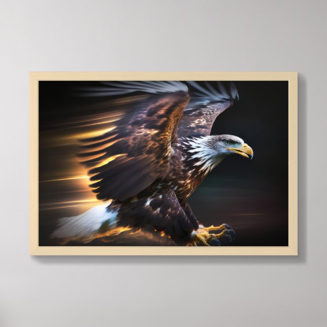 Framed Poster Art Eagle (Framed Front)