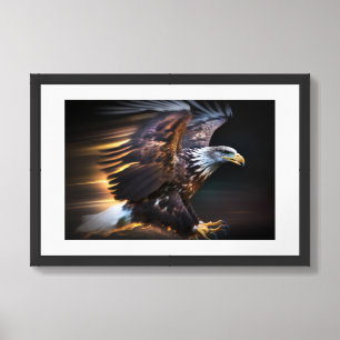 Framed Poster Art Eagle