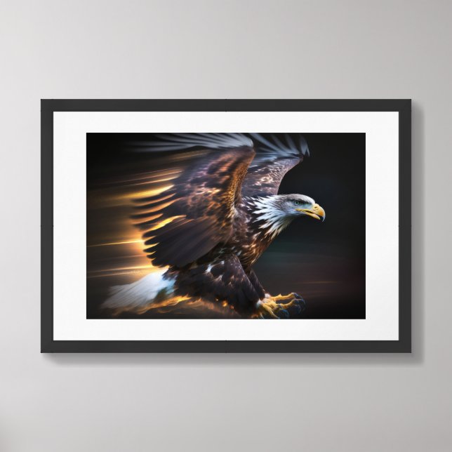 Framed Poster Art Eagle (Framed Front)