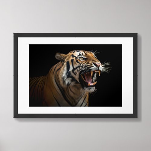 Framed Poster Art Tiger