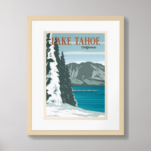 Framed Print Lake Tahoe (Framed Front)