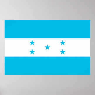 Framed print with Flag of Honduras