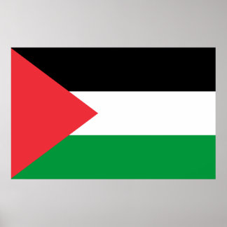 Framed print with Flag of Palestine
