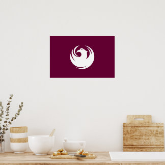 Framed print with Flag of Phoenix, Arizona