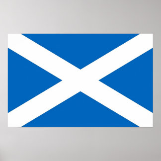 Framed print with Flag of Scotland