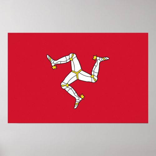 Framed print with Isle of Man United Kingdom