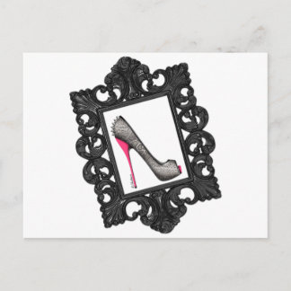 Framed Reptile Stiletto Logo Postcard