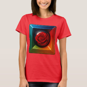 Framed Rose Color Pop T-Shirt