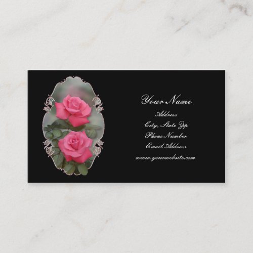 Framed Roses Business Cards