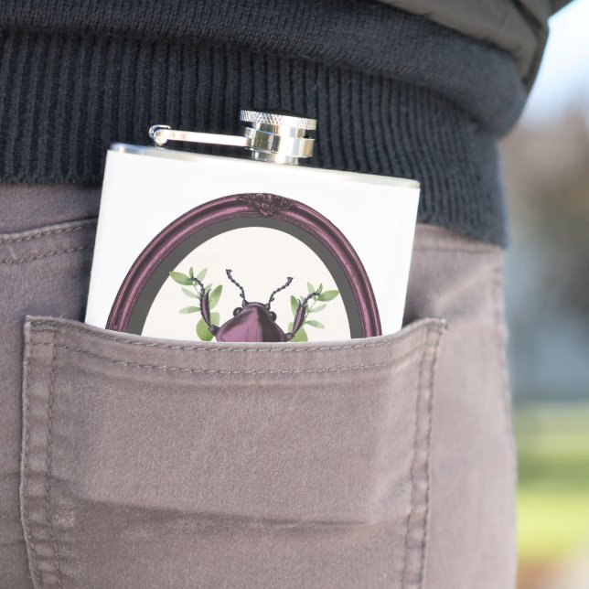 Framed Stag Beetle Flask (In Situ)