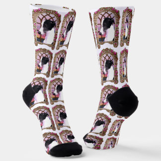 Framed Whippet Socks