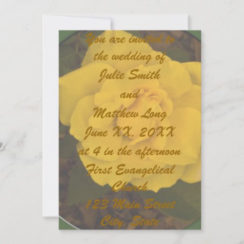 Framed Yellow Rose w Text Templates