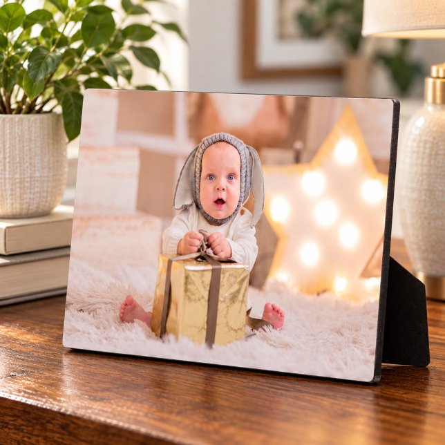Frameless Photo Tabletop Easel Back Plaque (Upload your photo to create a frameless photo tabletop easel back plaque)