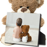Frameless Photo Tabletop Easel Back Plaque<br><div class="desc">Tabletop plaque with a built-in easel features your favorite photo put directly on the hardboard panel for a stunningly crisp image with an easy wipe clean surface. Great as a gift or to display your favorite photo in your home. TIP: If using square plaque, crop your photo to square BEFORE...</div>
