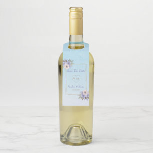 Frames And Flowers Bottle Hanger Tag