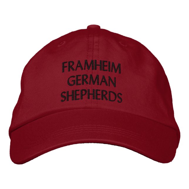 FRAMHEIM GERMAN SHEPHERDS EMBROIDERED BASEBALL CAP (Front)