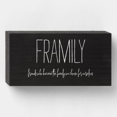 Framily Wood Box Sign