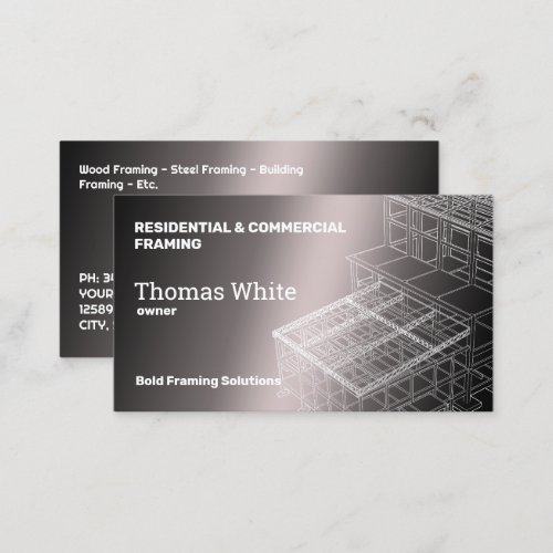 Framing Contractor Business Card