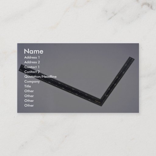 Customizable Framing square business card