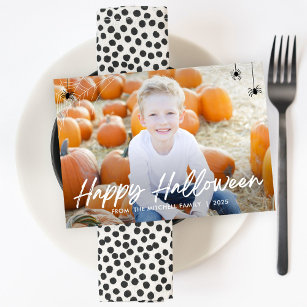 Framing Web Halloween Photo Card