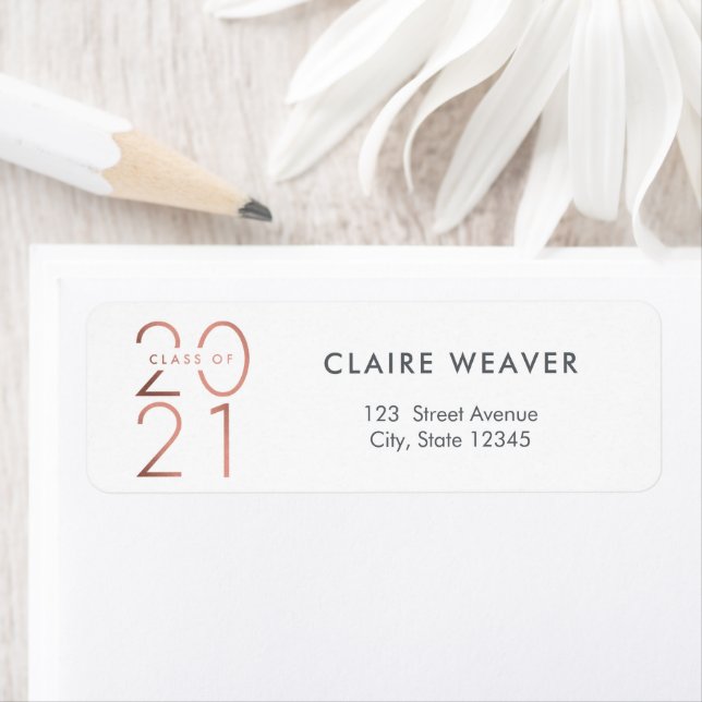 Framing Year Class of 2021 Graduation Address Labe Label (Insitu)