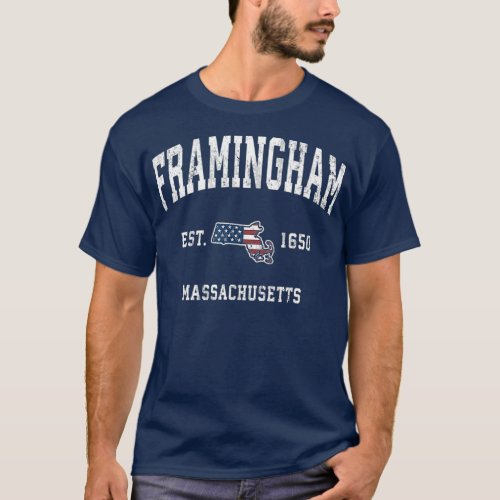 Framingham Massachusetts MA Vintage American T_Shirt