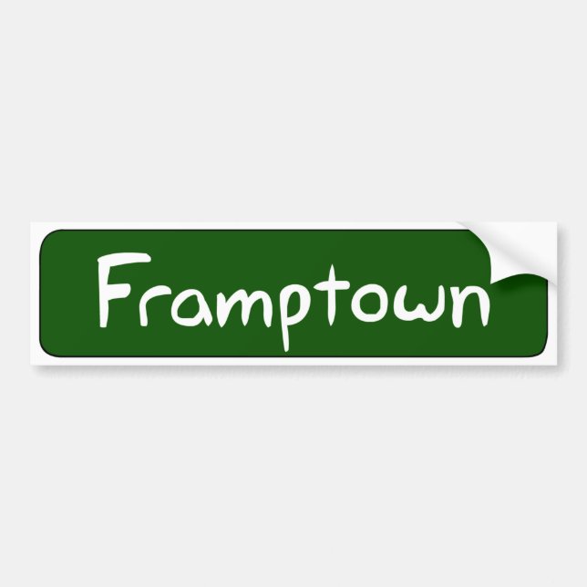 Framptown Bumper Sticker (Front)