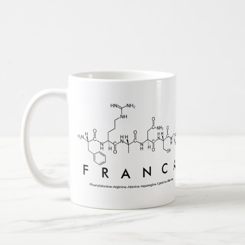 Franca peptide name mug