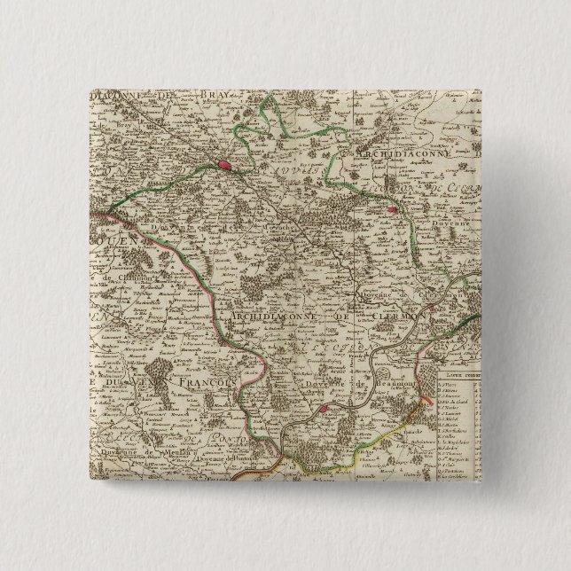 France 14 pinback button (Front)