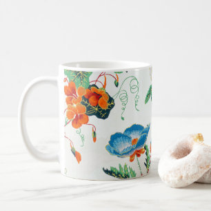 France 1830 Floral Antique Wallpaper Coffee Mug
