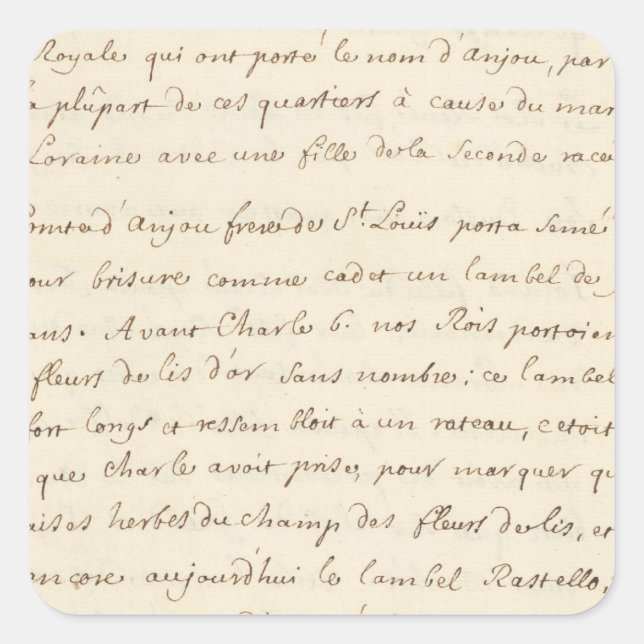 France 19 square sticker (Front)