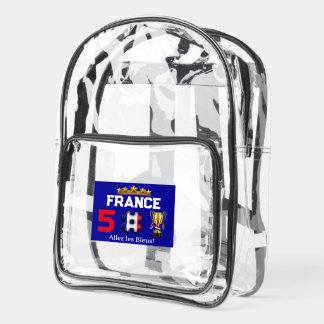 France 2026 Global Games: Gold Trophy & Jersey 5 Clear Backpack