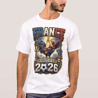 France 2026 Personalized Football Fan T-Shirt Cust