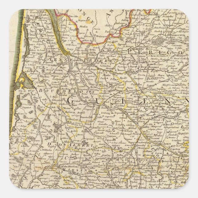 France 20 square sticker (Front)