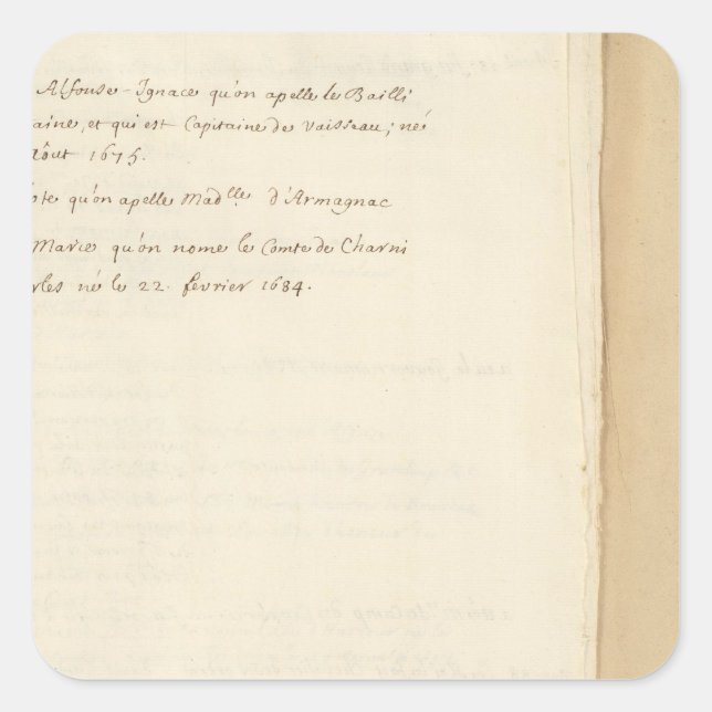 France 25 square sticker (Front)