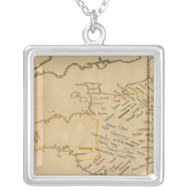 France 40 silver plated necklace (Front)