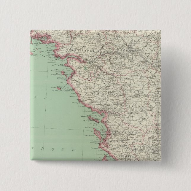 France 9 pinback button (Front)